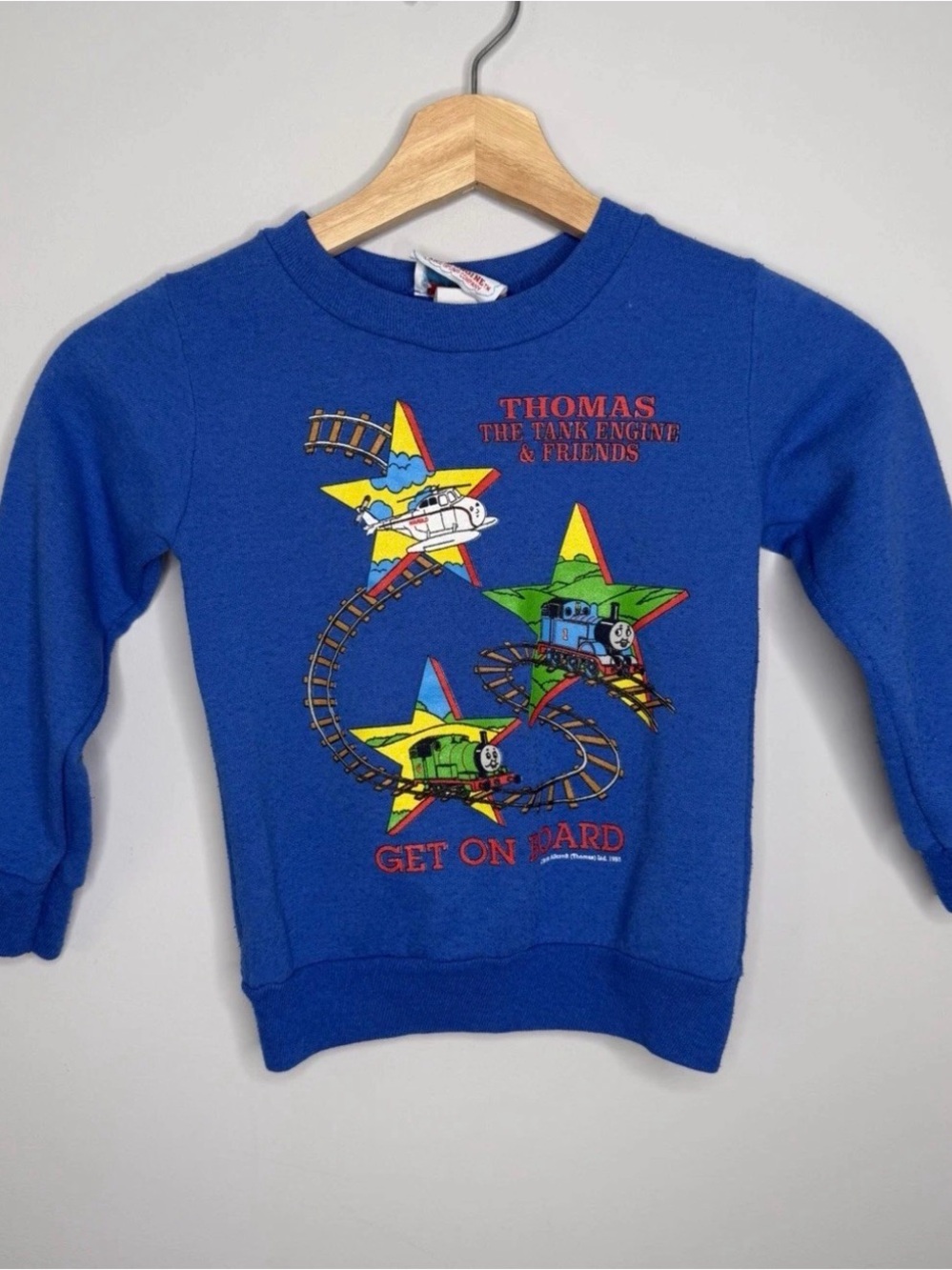 Vintage boys size 6 Thomas the train long sleeve sweatshirt